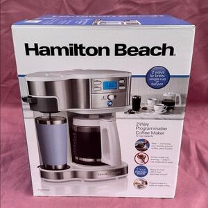 NIB Hamilton Beach 2-Way Programmable Coffee Maker